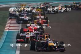 14.11.2010 Abu Dhabi, Abu Dhabi,  Sebastian Vettel (GER), Red Bull Racing - Formula 1 World Championship, Rd 19, Abu Dhabi Grand Prix, Sunday Race