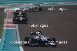 14.11.2010 Abu Dhabi, Abu Dhabi,  Nico Hulkenberg (GER), Williams F1 Team - Formula 1 World Championship, Rd 19, Abu Dhabi Grand Prix, Sunday Race