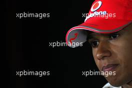 13.11.2010 Abu Dhabi, Abu Dhabi,  Lewis Hamilton (GBR), McLaren Mercedes - Formula 1 World Championship, Rd 19, Abu Dhabi Grand Prix, Saturday Press Conference