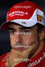 13.11.2010 Abu Dhabi, Abu Dhabi,  Fernando Alonso (ESP), Scuderia Ferrari - Formula 1 World Championship, Rd 19, Abu Dhabi Grand Prix, Saturday Press Conference