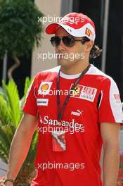 11.11.2010 Abu Dhabi, Abu Dhabi,  Felipe Massa (BRA), Scuderia Ferrari - Formula 1 World Championship, Rd 19, Abu Dhabi Grand Prix, Thursday