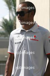 11.11.2010 Abu Dhabi, Abu Dhabi,  Lewis Hamilton (GBR), McLaren Mercedes  - Formula 1 World Championship, Rd 19, Abu Dhabi Grand Prix, Thursday