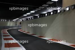 11.11.2010 Abu Dhabi, Abu Dhabi,  The pitlane exit tunnel - Formula 1 World Championship, Rd 19, Abu Dhabi Grand Prix, Thursday