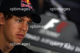 11.11.2010 Abu Dhabi, Abu Dhabi,  Sebastian Vettel (GER), Red Bull Racing - Formula 1 World Championship, Rd 19, Abu Dhabi Grand Prix, Thursday Press Conference