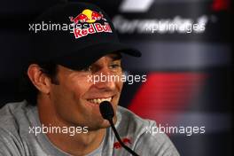 11.11.2010 Abu Dhabi, Abu Dhabi,  Mark Webber (AUS), Red Bull Racing - Formula 1 World Championship, Rd 19, Abu Dhabi Grand Prix, Thursday Press Conference