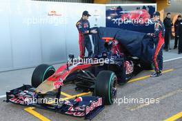 01.02.2010 Valencia, Spain,  Jaime Alguersuari (ESP), Scuderia Toro Rosso and Sebastien Buemi (SUI), Scuderia Toro Rosso  - Formula 1 Testing, Valencia