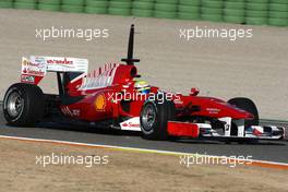 01.02.2010 Valencia, Spain,  Felipe Massa (BRA), Scuderia Ferrari, F10 - Formula 1 Testing, Valencia