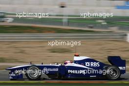 01.02.2010 Valencia, Spain,  Rubens Barrichello (BRA), Williams F1 Team  - Formula 1 Testing, Valencia