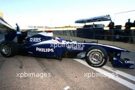 01.02.2010 Valencia, Spain,  Nico Hulkenberg (GER), Williams F1 Team  - Formula 1 Testing, Valencia