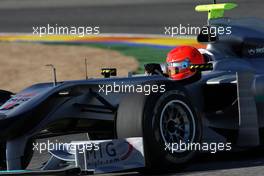 01.02.2010 Valencia, Spain,  Michael Schumacher (GER), Mercedes GP, W01 - Formula 1 Testing, Valencia