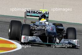 01.02.2010 Valencia, Spain,  Nico Rosberg (GER), Mercedes GP, W01 - Formula 1 Testing, Valencia