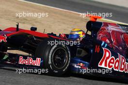 01.02.2010 Valencia, Spain,  Sébastien Buemi (SUI), Scuderia Toro Rosso - Formula 1 Testing, Valencia