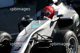 01.02.2010 Valencia, Spain,  Michael Schumacher (GER), Mercedes GP  - Formula 1 Testing, Valencia