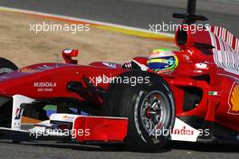 01.02.2010 Valencia, Spain,  Felipe Massa (BRA), Scuderia Ferrari, F10 - Formula 1 Testing, Valencia