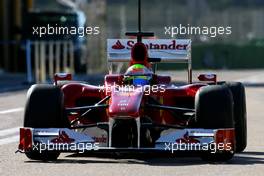 01.02.2010 Valencia, Spain,  Felipe Massa (BRA), Scuderia Ferrari  - Formula 1 Testing, Valencia