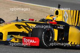 01.02.2010 Valencia, Spain,  Robert Kubica (POL), Renault F1 Team - Formula 1 Testing, Valencia