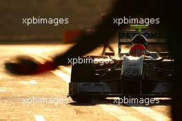 01.02.2010 Valencia, Spain,  Michael Schumacher (GER), Mercedes GP  - Formula 1 Testing, Valencia