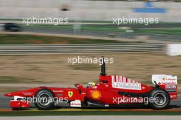 01.02.2010 Valencia, Spain,  Felipe Massa (BRA), Scuderia Ferrari  - Formula 1 Testing, Valencia