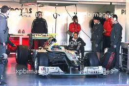 01.02.2010 Valencia, Spain,  Nico Rosberg (GER), Mercedes GP  - Formula 1 Testing, Valencia