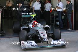 01.02.2010 Valencia, Spain,  Michael Schumacher (GER), Mercedes GP  - Formula 1 Testing, Valencia