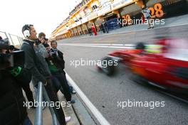 01.02.2010 Valencia, Spain,  Michael Schumacher (GER), Mercedes GP and Felipe Massa (BRA), Scuderia Ferrari  - Formula 1 Testing, Valencia