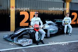 01.02.2010 Valencia, Spain,  Michael Schumacher (GER), Mercedes GP, Nico Rosberg (GER), Mercedes GP- Formula 1 Testing, Valencia