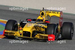 01.02.2010 Valencia, Spain,  Robert Kubica (POL), Renault F1 Team - Formula 1 Testing, Valencia