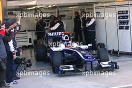 01.02.2010 Valencia, Spain,  Nico Hulkenberg (GER), Williams F1 Team  - Formula 1 Testing, Valencia