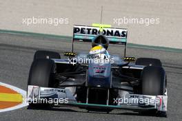 01.02.2010 Valencia, Spain,  Nico Rosberg (GER), Mercedes GP, W01 - Formula 1 Testing, Valencia