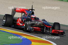 01.02.2010 Valencia, Spain,  Gary Paffett (GBR), Test Driver, McLaren Mercedes, MP4-25 - Formula 1 Testing, Valencia