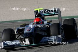 01.02.2010 Valencia, Spain,  Michael Schumacher (GER), Mercedes GP, W01 - Formula 1 Testing, Valencia