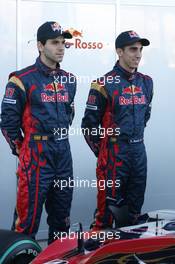 01.02.2010 Valencia, Spain,  Jaime Alguersuari (ESP), Scuderia Toro Rosso and Sebastien Buemi (SUI), Scuderia Toro Rosso  - Formula 1 Testing, Valencia