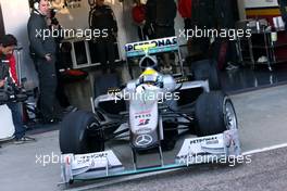 01.02.2010 Valencia, Spain,  Nico Rosberg (GER), Mercedes GP  - Formula 1 Testing, Valencia