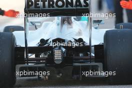 01.02.2010 Valencia, Spain,  Nico Rosberg (GER), Mercedes GP, W01, detail - Formula 1 Testing, Valencia