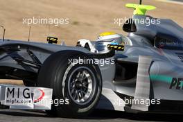 01.02.2010 Valencia, Spain,  Nico Rosberg (GER), Mercedes GP, W01 - Formula 1 Testing, Valencia