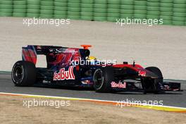 01.02.2010 Valencia, Spain,  Sébastien Buemi (SUI), Scuderia Toro Rosso - Formula 1 Testing, Valencia