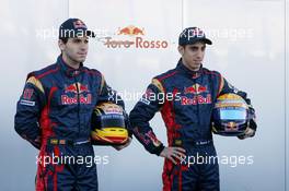 01.02.2010 Valencia, Spain,  Jaime Alguersuari (ESP), Scuderia Toro Rosso and Sebastien Buemi (SUI), Scuderia Toro Rosso  - Formula 1 Testing, Valencia