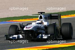 01.02.2010 Valencia, Spain,  Pedro de la Rosa (ESP), BMW Sauber F1 Team  - Formula 1 Testing, Valencia