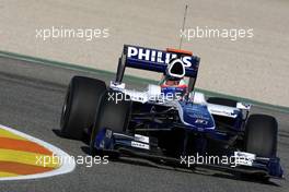 01.02.2010 Valencia, Spain,  Rubens Barrichello (BRA), Williams F1 Team - Formula 1 Testing, Valencia