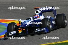 01.02.2010 Valencia, Spain,  Rubens Barrichello (BRA), Williams F1 Team  - Formula 1 Testing, Valencia