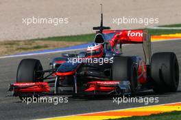 01.02.2010 Valencia, Spain,  Gary Paffett (GBR), Test Driver, McLaren Mercedes  - Formula 1 Testing, Valencia