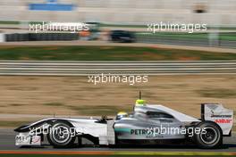 01.02.2010 Valencia, Spain,  Nico Rosberg (GER), Mercedes GP  - Formula 1 Testing, Valencia