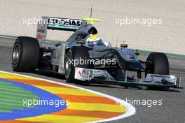 01.02.2010 Valencia, Spain,  Nico Rosberg (GER), Mercedes GP, W01 - Formula 1 Testing, Valencia