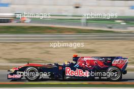 01.02.2010 Valencia, Spain,  Sebastien Buemi (SUI), Scuderia Toro Rosso  - Formula 1 Testing, Valencia