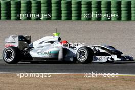 01.02.2010 Valencia, Spain,  Michael Schumacher (GER), Mercedes GP, W01 - Formula 1 Testing, Valencia