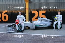 01.02.2010 Valencia, Spain,  Michael Schumacher (GER), Mercedes GP and Nico Rosberg (GER), Mercedes GP  - Formula 1 Testing, Valencia