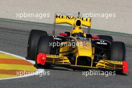 01.02.2010 Valencia, Spain,  Robert Kubica (POL), Renault F1 Team - Formula 1 Testing, Valencia