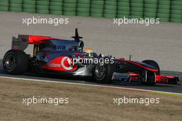 02.02.2010 Valencia, Spain,  Lewis Hamilton (GBR), McLaren Mercedes  - Formula 1 Testing, Valencia