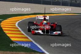 02.02.2010 Valencia, Spain,  Felipe Massa (BRA), Scuderia Ferrari, F10 - Formula 1 Testing, Valencia