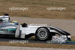 02.02.2010 Valencia, Spain,  Nico Rosberg (GER), Mercedes GP, W01 - Formula 1 Testing, Valencia